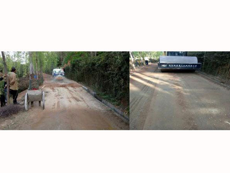 Luoyang, Henan - Road solidification in ecological park