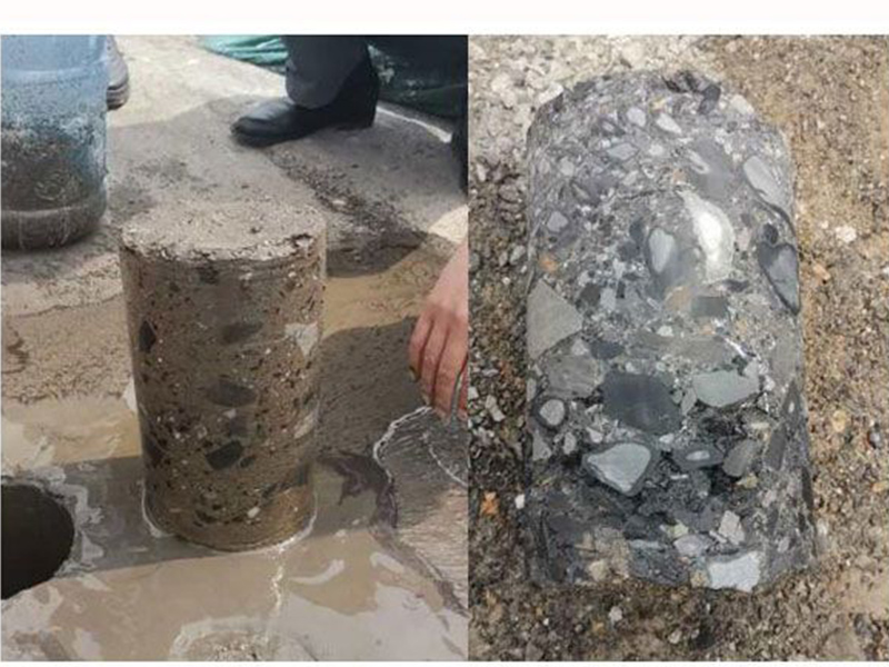 Pingdingshan, Henan - Coal gangue is used for subgrade stabilization and coring, and the inspection meets the standards