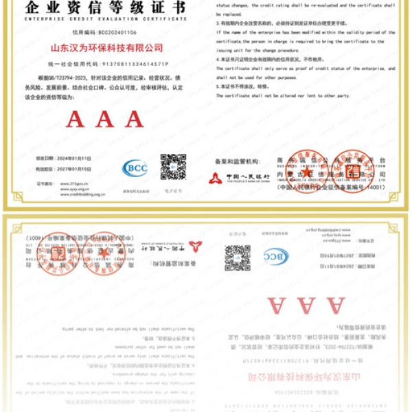 Enterprise credit rating AAA